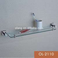 shower room metal and glass shelving brackets OL-2110