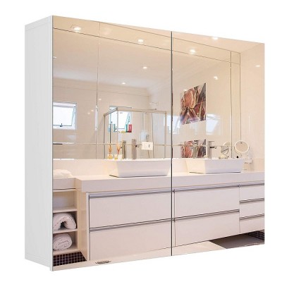 27in. bathroom wall mirror cabinet ,multipurpose storage medicine cabinet in bathroom suit for vanity ,cupboard wooden