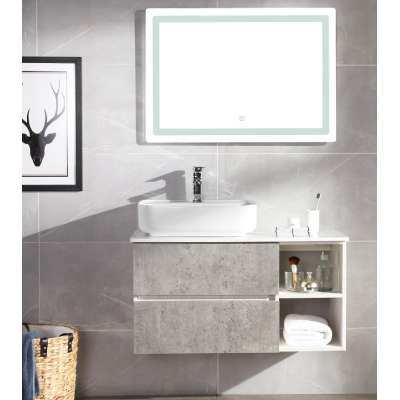 35in.cabinet modern bathroom ,wall medicine caninet vanity  set with lighted mirror,Bathroom hot sale ceramic sanitary ware