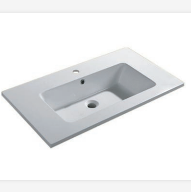 31.5 Inch Artificial Stone Bathroom Basin Rectangular Bathroom Sink